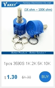 1 шт. WXD3-13-2W 100 200 220 470 680 1K 2,2 K 3,3 K 4,7 K 5,6 K 6,8 K 10K 22K 33K 47K 100K Ohm WXD3-13 2 Вт проволочный потенциометр