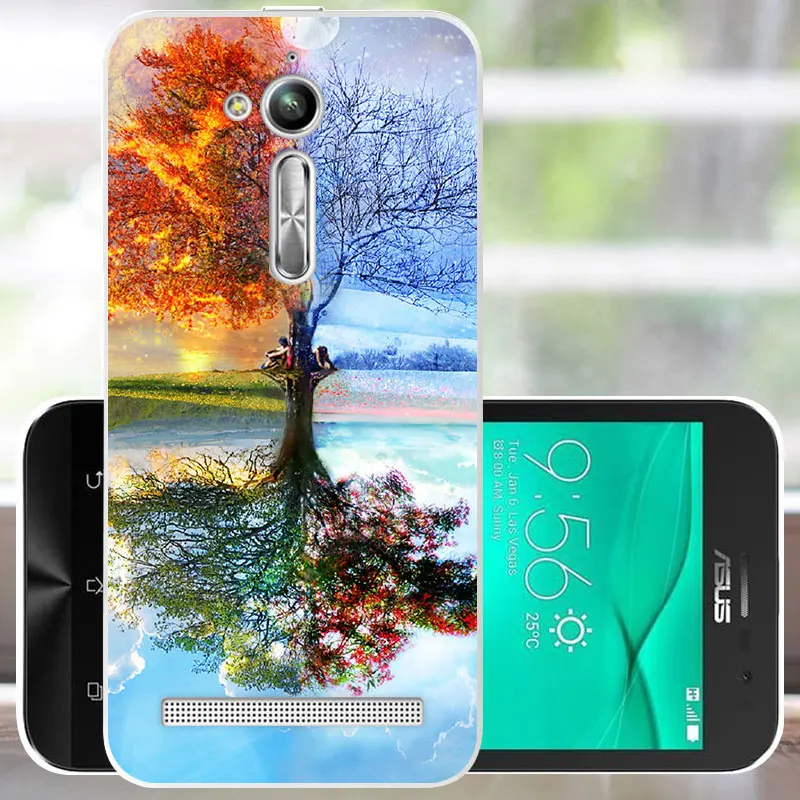 FANATU Asus Zenfone Go ZB500 чехол 5," Мягкий ТПУ ZB500KL силиконовый чехол задняя защитная крышка для Asus Zenfone Go ZB500KL Funda - Цвет: WCS