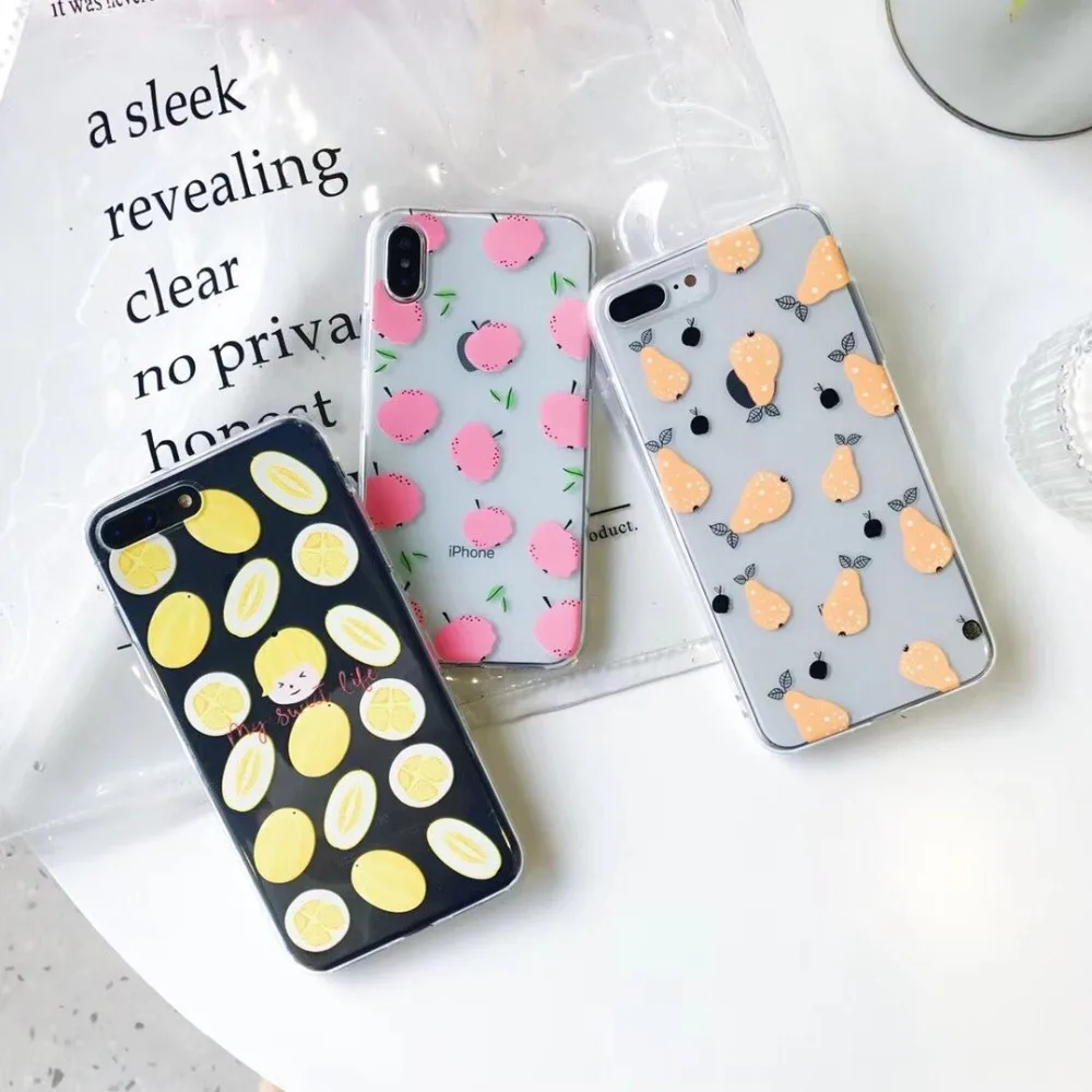 Виниловые фотообои с изображением красоты для Iphone x Case Роскошный милый фруктовый