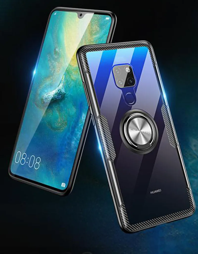 3D автомобильный держатель кольцевой чехол для Huawei Mate 20 10 9 Pro P30 P20 противоударный