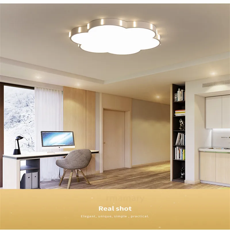 Acry Modern lustre Dia42/52cm 110/220V led CEILING LIGHT For Children room Bedroom White Finish Ceiling Lamp light Fixtures | Освещение