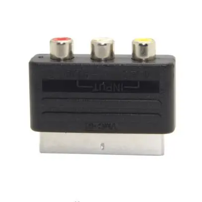 Кабель CY Audio Video Composite 3 RCA AV для Scart 21pin адаптер Microsoft Xbox &amp Europe HDTV | Компьютеры и офис