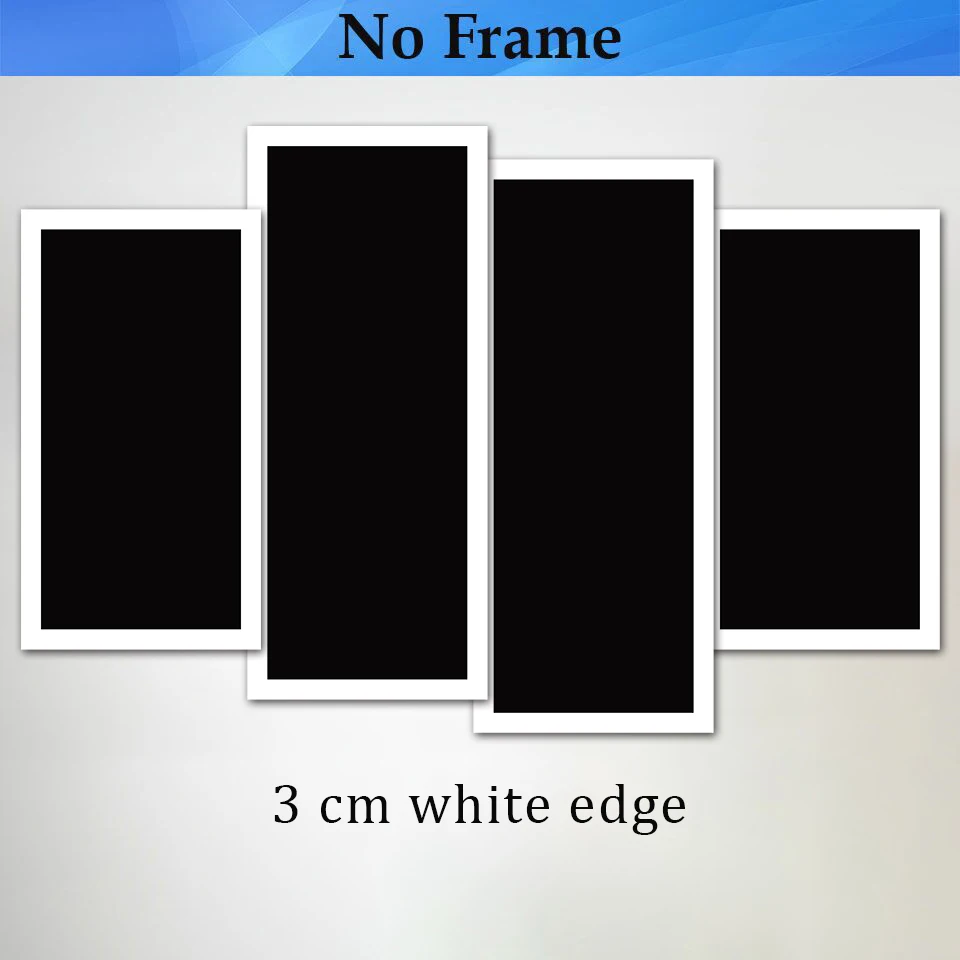 

Canvas HD Print Painting Modular Wall Art Pictures 4 Pieces/Pcs Old Bridge Landscape Frame Poster Modern Home Decor Living Room