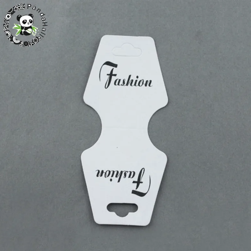 

100Pcs 98x44mm Blank White Paper Ear Studs Card Hang Tag Jewelry Display Earring Favor Marking Garment Prices Label Tags