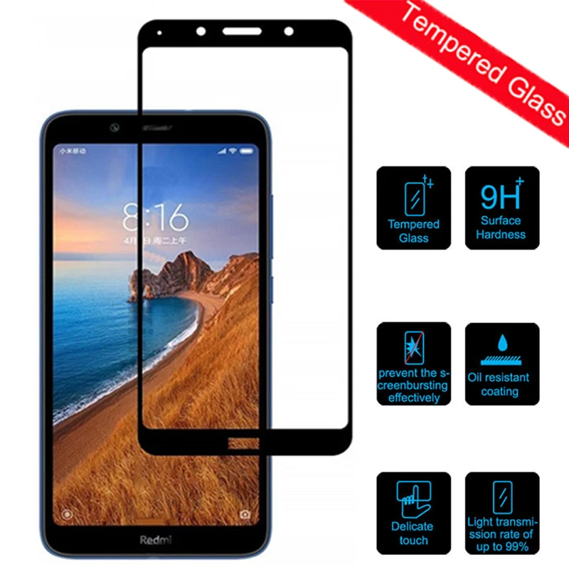 Защита экрана для Xiaomi Redmi 7A закаленное стекло на xiomi xaomi xiami redmi7a redmi 7 a ksiomi 7a полное
