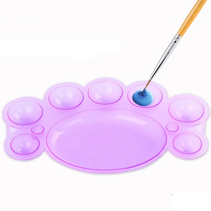 1 шт. рисование инструмент для живописи лаков ногтей палитра смешивания