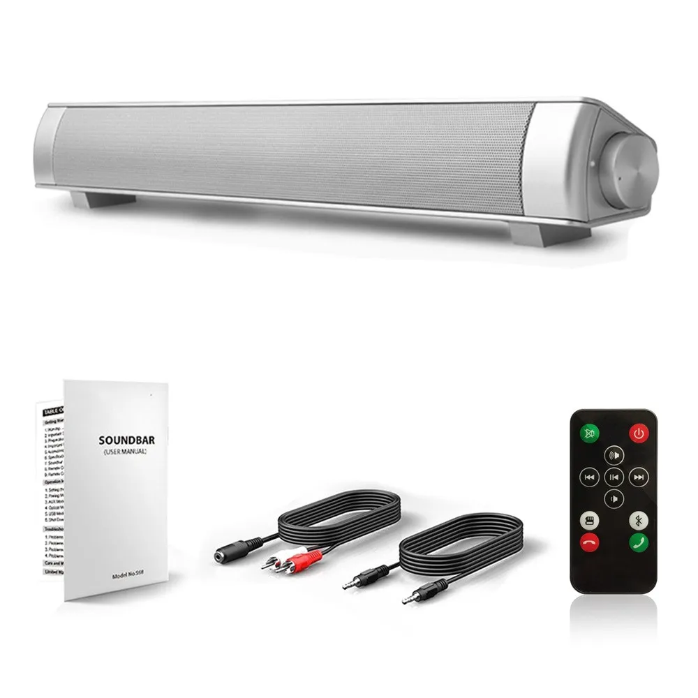Stereo Sound Dual Speaker BT4.1 Sound System For TV Computer Portable Home Theater Bluetooth Audio TF Card Hands-free Calling