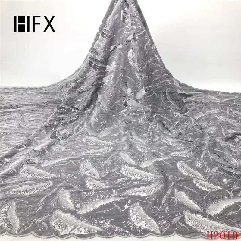 HFX новейшая бархатная кружевная ткань с блестками африканская французская