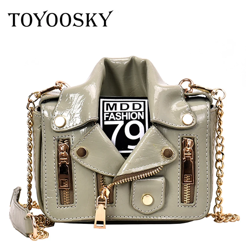 

TOYOOSKY, новые европейские брендовые мотоциклетные сумки с цепочкой, женская одежда для заклепок, куртка, сумки на плечо, сумка-мессенджер, жен...