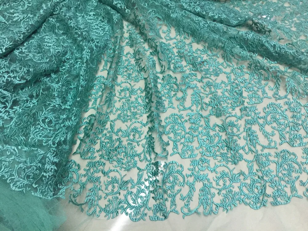 2016 Красный Вышивка конструкции полиэстер кружева африканских тюль последние