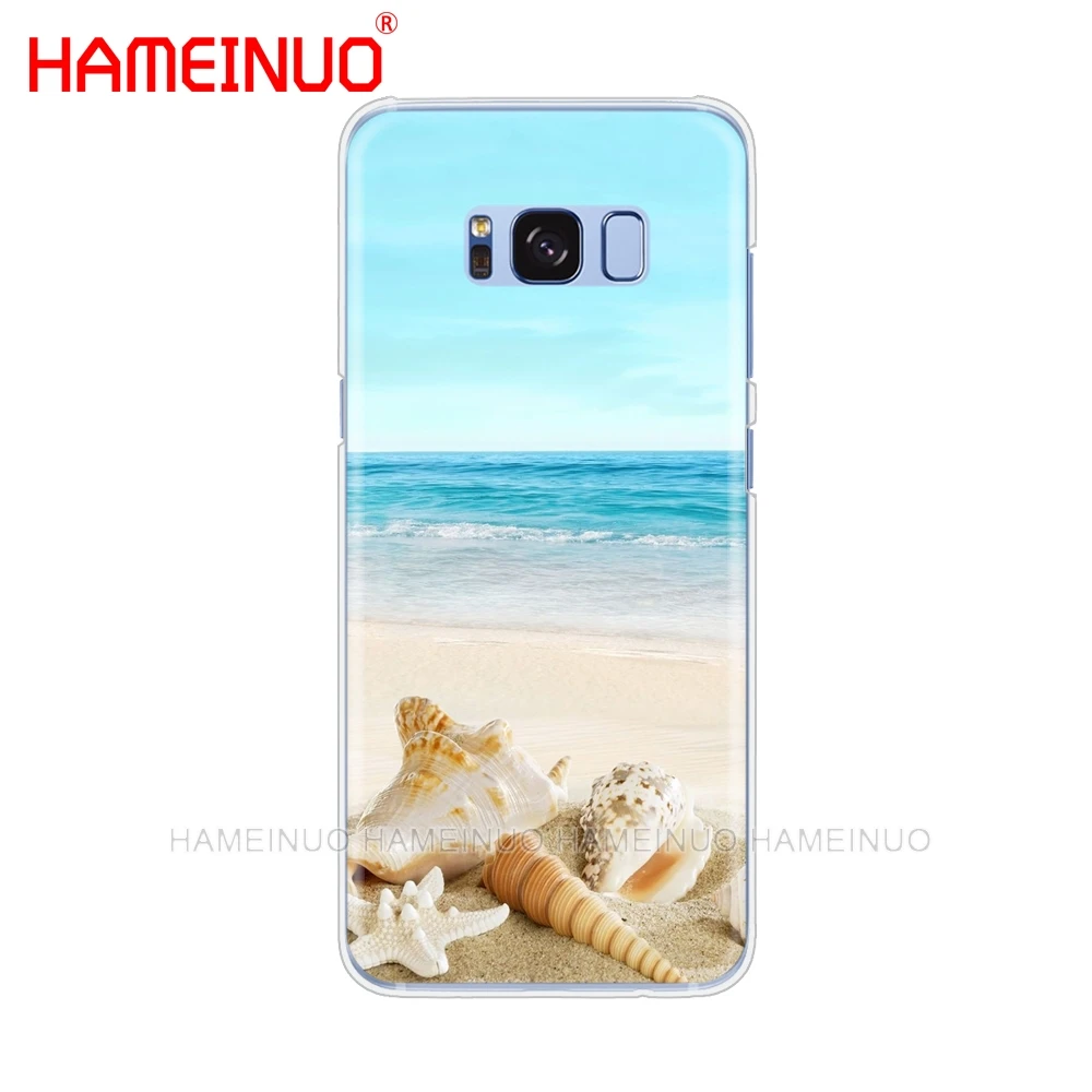 HAMEINUO Летний Пляжный сцена на закате на море Пальма чехол для телефона чехол для samsung Galaxy S9 S7 edge PLUS S8 S6 S5 S4 S3 MINI