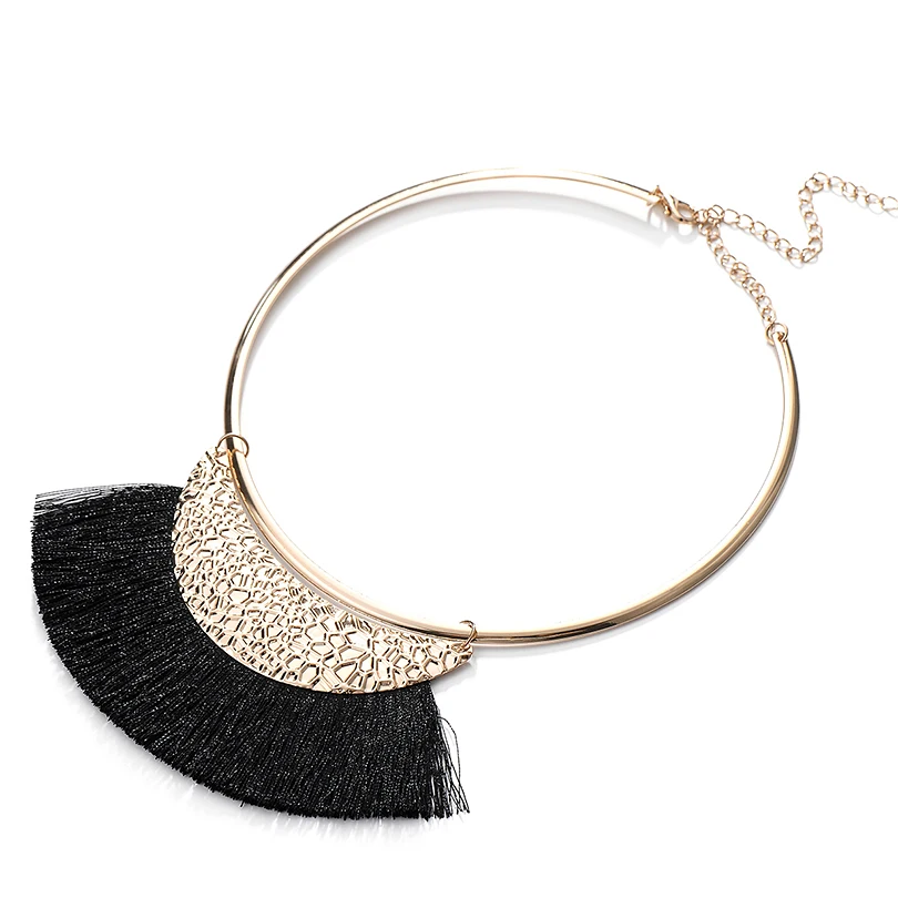 2018 новейший преувеличенный золотой цвет чокер металлический ювелирные