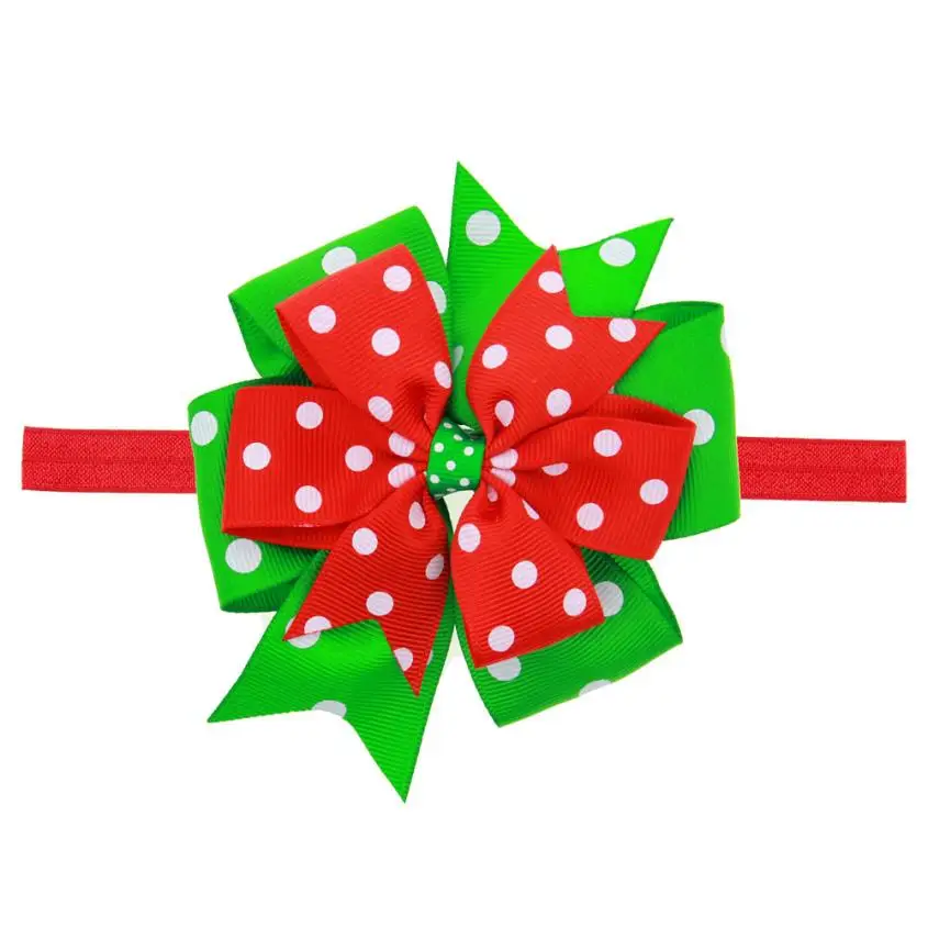 2017 лента для волос девочек Рождественская детей рождественские украшения