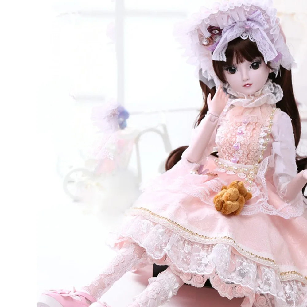 1/3 BJD кукла 60 см/23 6 дюйма Высота 19 шариковых шарнирных кукол (парик + обувь одежда