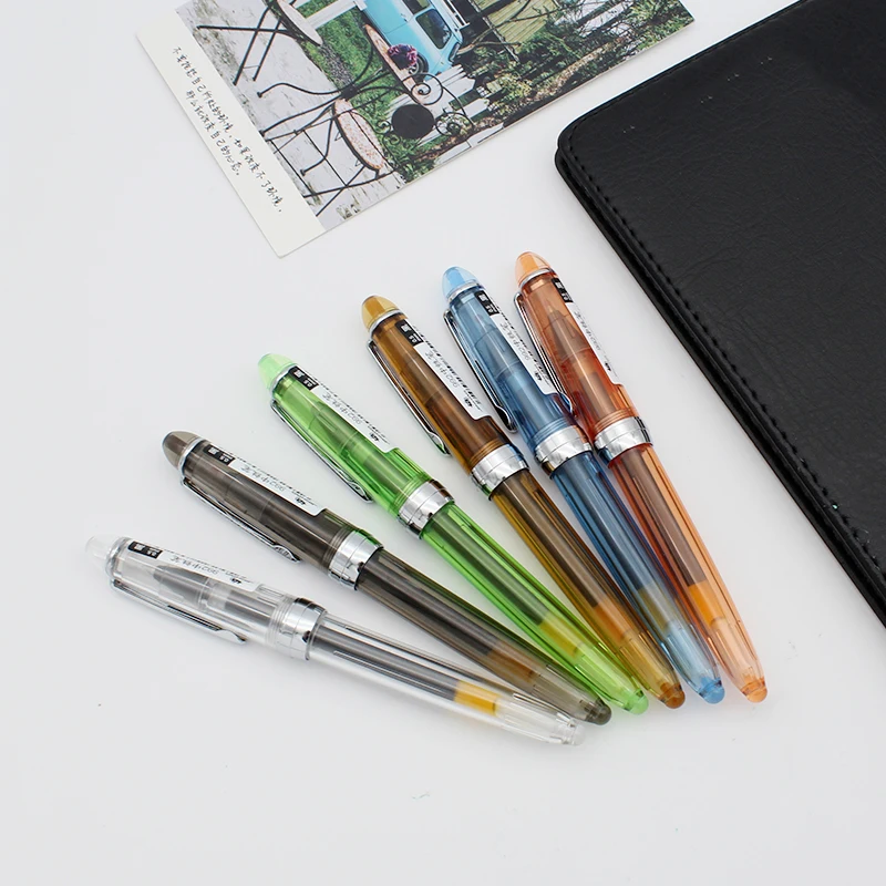 1 шт./лот Jinhao прозрачная гелевая ручка Серебряная клипса хорошее качество 0 5 | Отзывы и видеообзор