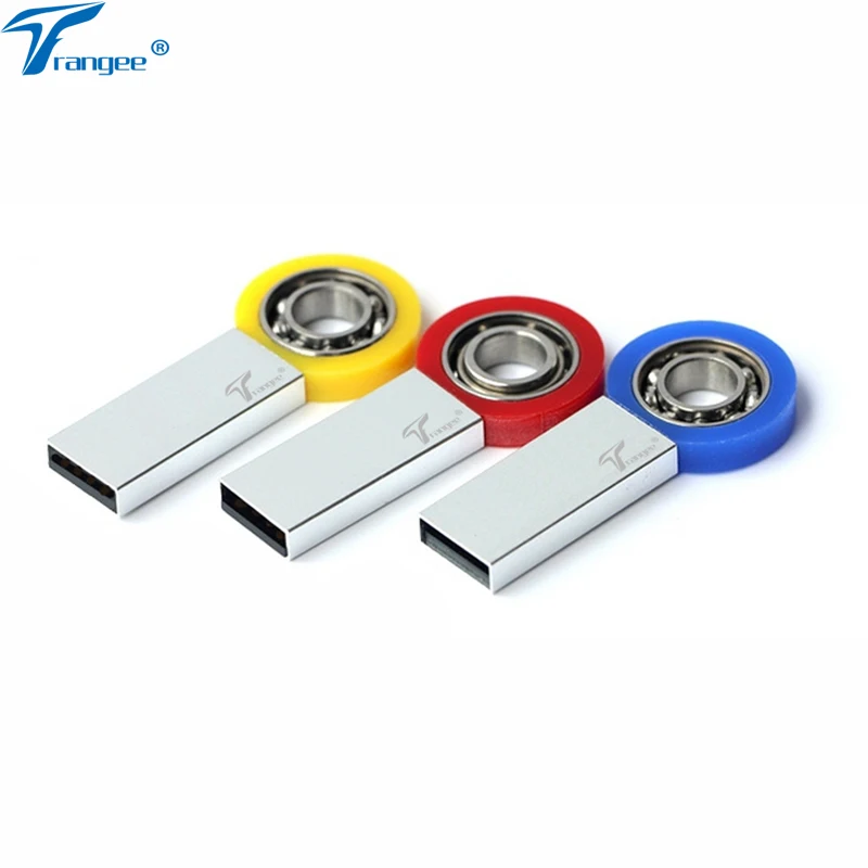 USB флеш-накопитель Trangee Finger Spinner 4 ГБ 8 16 32 металл usb 2 0 с вращением на 360 градусов |