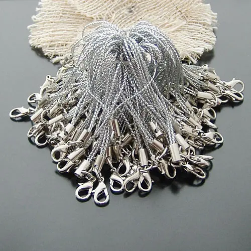 100 шт Длина: 65 мм полиэстер и сплав веревка для мобильного телефона с застежками