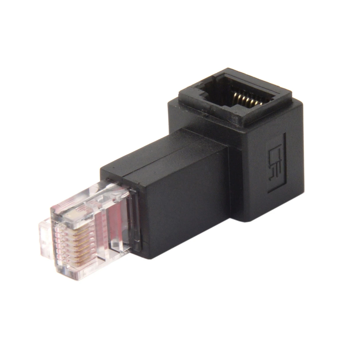 Zihan прямоугольный Кабель 90 градусов 8P8C FTP STP UTP Cat 5e штекер-гнездо Lan Ethernet Сетевой