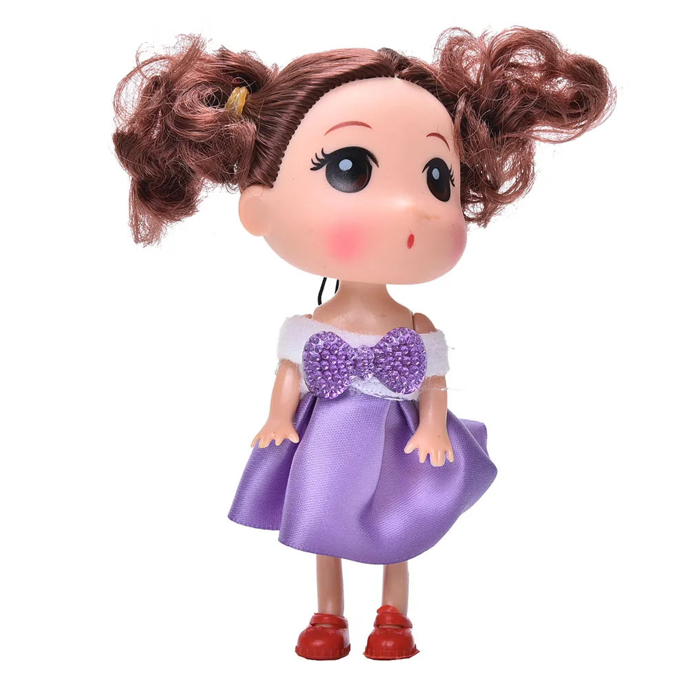 2017 New Cute Kids Toys Soft Interactive Baby Dolls Toy 12CM Mini Doll For Girls Color Random 1PC | Игрушки и хобби