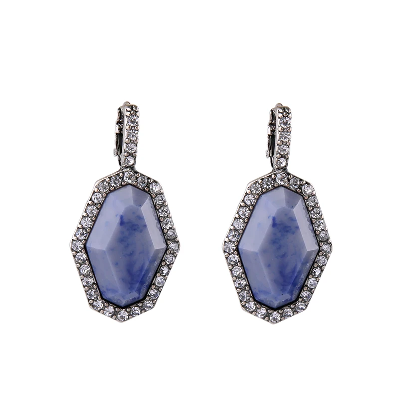 Онлайн магазин Новые висячие серьги для женщин из сплава со стразами ретро