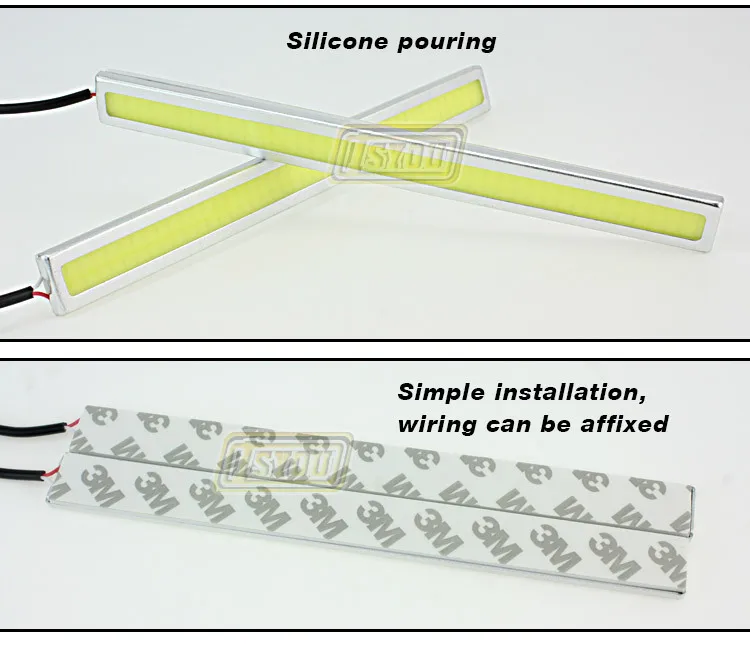 2 шт./лот 100% Водонепроницаемый вел DRL дневные Бег свет бар Парковка лампы для