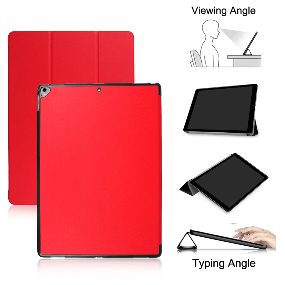 Для iPad Pro 12 9 2017/2015 чехол тонкий умный трехслойный Стенд АВТО спящий/Пробуждение