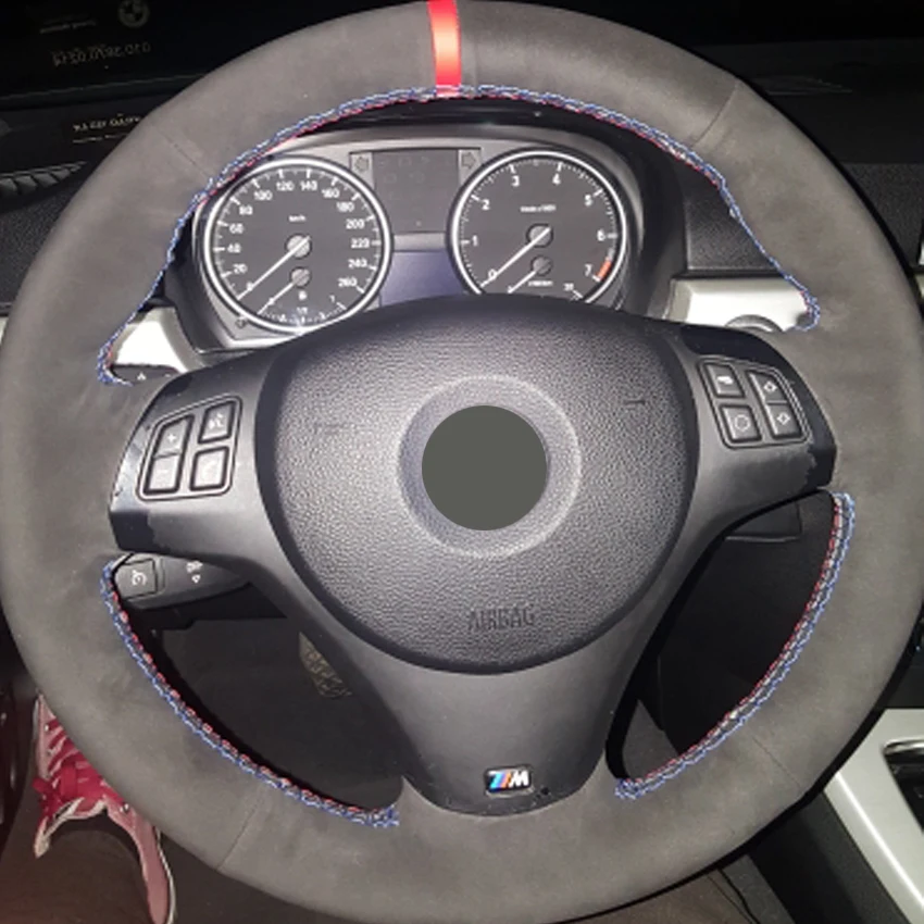 MEWANT черная замшевая искусственная кожа для BMW M3 2008 2009 2010 2011 2012 2013 1 серии M