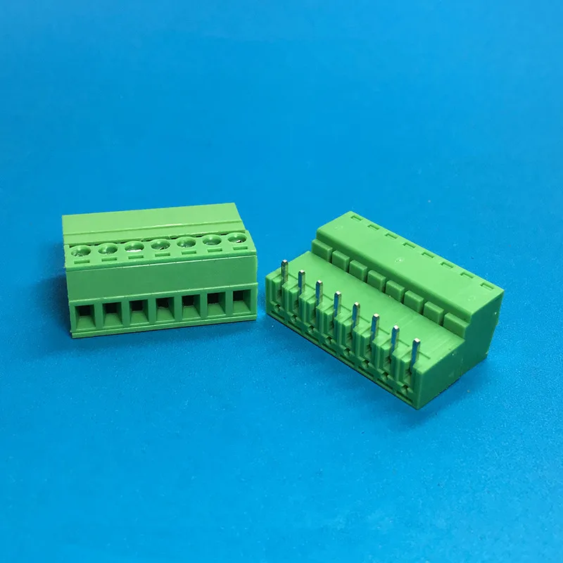 

10PCS/LOT YT2103B 2EDG Pitch 3.81 mm Plug Terminal PCB Terminal Wiring plug+Straight Pin/Bent Pin Socket PCB Socket 2PIN-5PIN