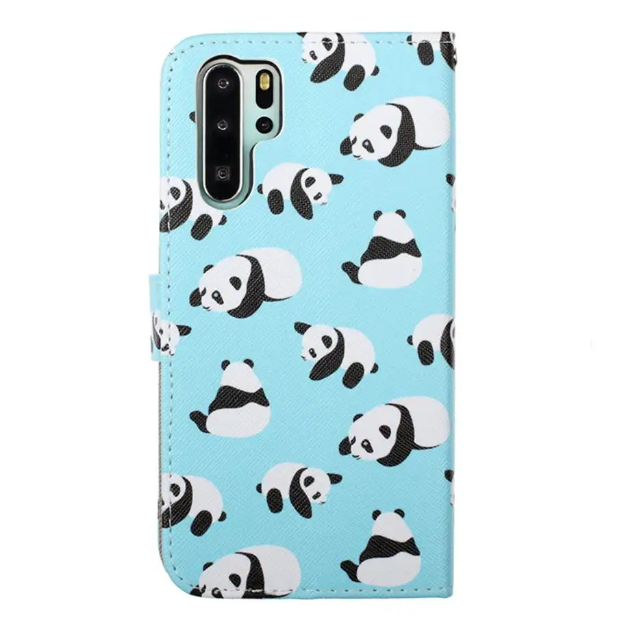 Кожаный чехол-книжка с бумажником для Huawei P20 P10 P30 Lite Pro Mate 20 X Y9 Y5 Honor 9 Lite чехол-книжка с рисунком