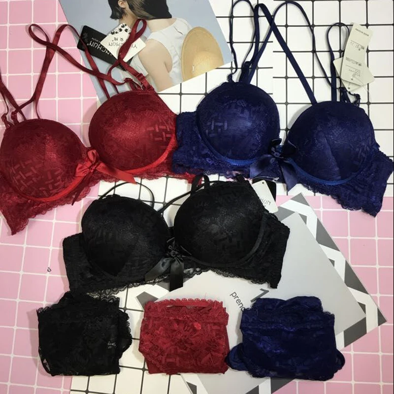 2017 новое поступление модный бюстгальтер с вышивкой пуш ап без косточек