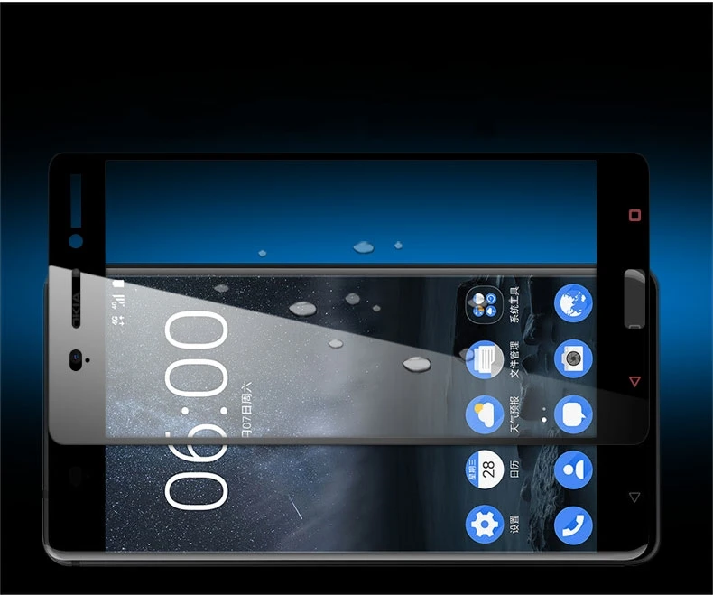 Закаленное стекло с полным покрытием для Nokia 6 защита экрана защитная пленка