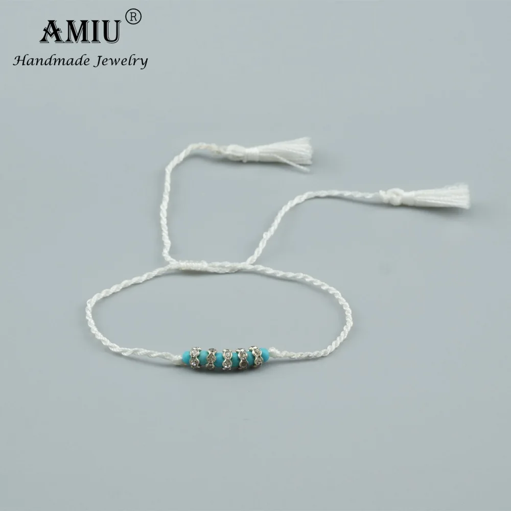 Браслет на ногу AMIU дружбы бусины в стиле хиппи очаровательные хрустальные