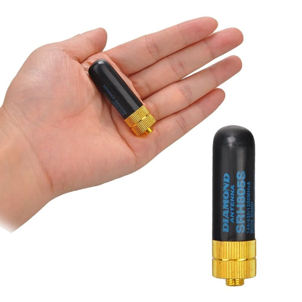 

One piece Dual Band UHF+VHF SRH805S SMA Female Antenna for Walkie Talkie Baofeng uv-5r BF-888s uv-82 UV-5RA uv-5re 144/430MHz
