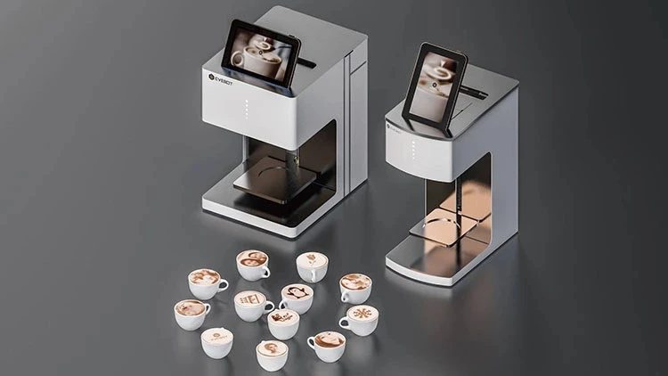 2019 EVEBOT Art Coffee Printer Latte printer Fully automatic Food Beverages selfie coffee with WIFI | Бытовая техника