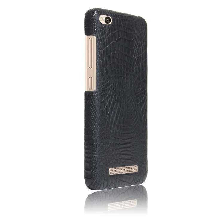 For Xiaomi Redmi 4A Case 5.0'' Luxury Crocodile Skin Shell PU Leather Protective Back Cover |