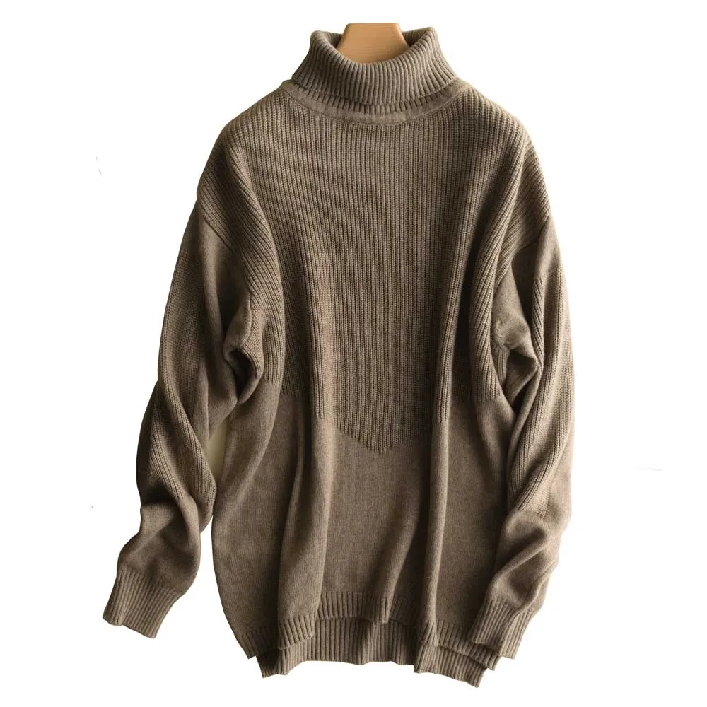 Sweater Women 2018 Runway High Grade Cashmere European Style Notched side Aysmmetrical Length Sweaters Pullover Shirts | Женская одежда