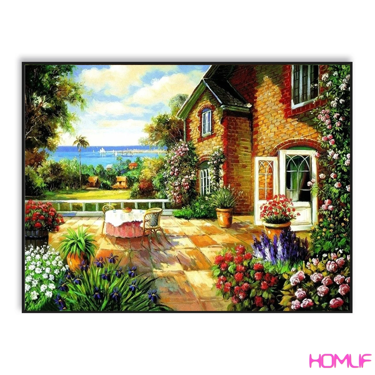 Алмазная картина для пляжа сада дачного декора алмазная вышивка крестиком