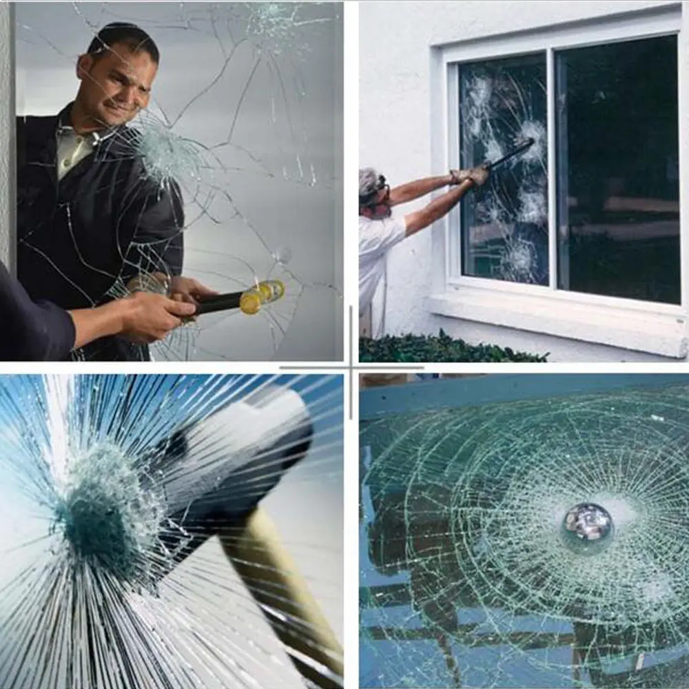 

HOHOFILM 76cm*1000cm 4mil Transparent Safety&Security Window Film Wrap Home Office Vehicle Window Glass Sunscreen,Waterproof