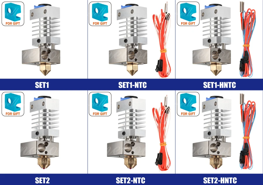 Мягкий Топ, все металлические CR10 Hotend, покрытые медным блоком и титановым слоем тепла, 3d-принт, j-головка, Hotend для ender 3 cr10 и т. д