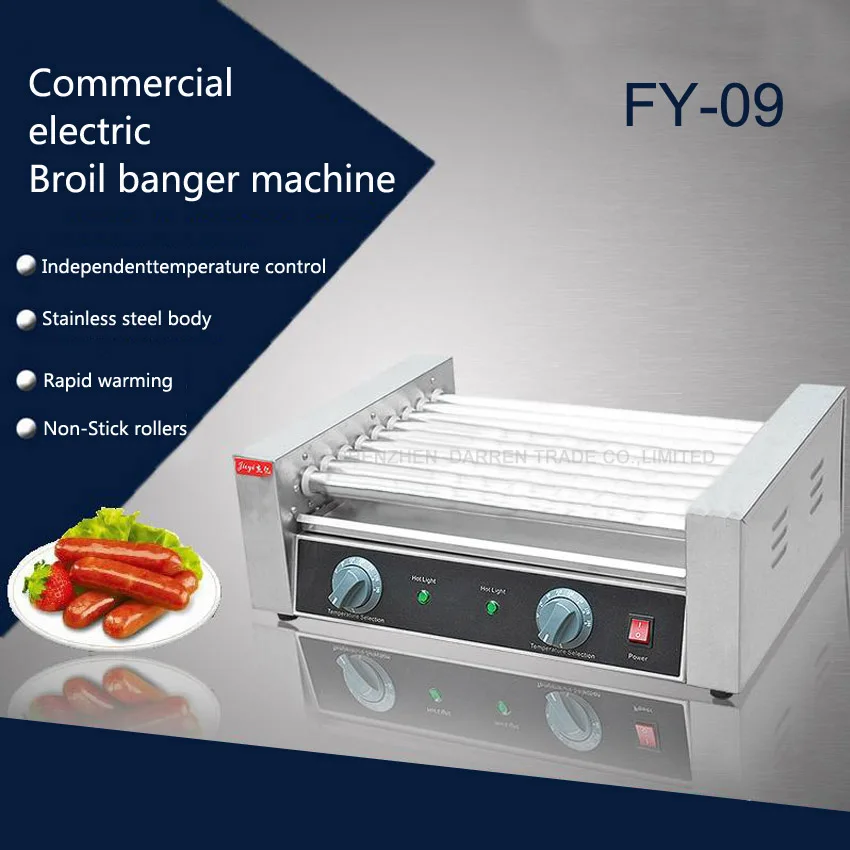 1 шт. электрическая грелка для сосисок 9 роликов 110/220 В 1800 Вт|machine hot dog|machine machinemachine