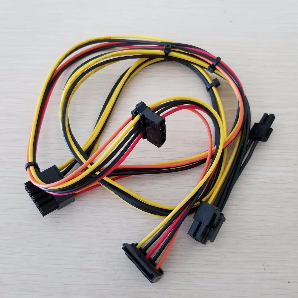 10 шт./лот материнская плата 10Pin 10P к PCI E 8Pin ( 6 + 2 Pin ) SATA 4Pin IDE Molex Кабель питания Шнур