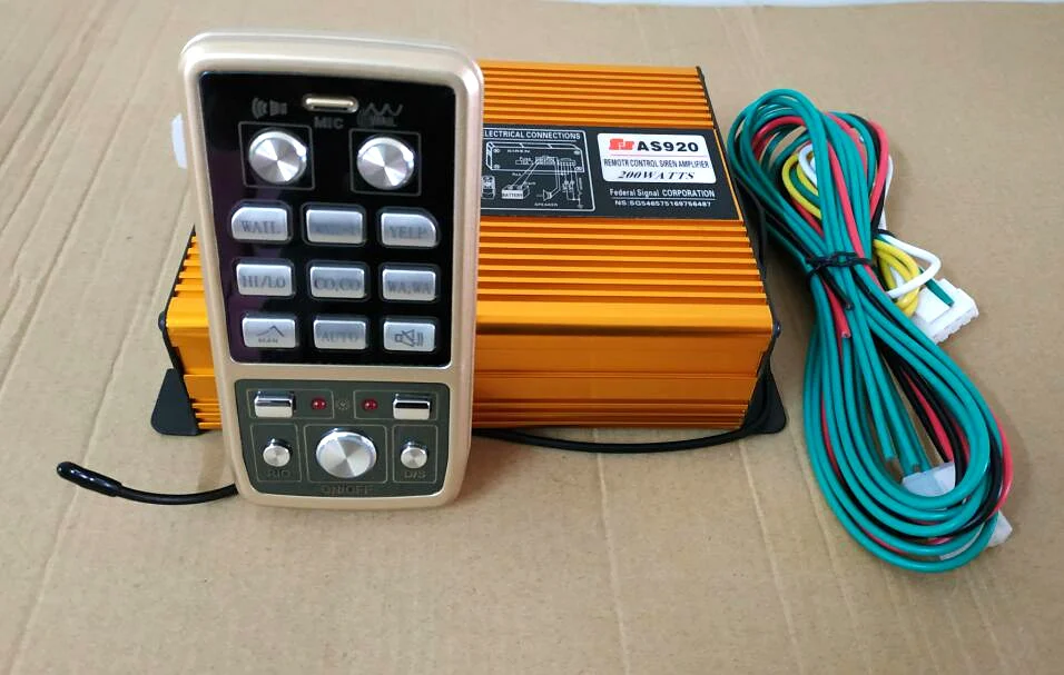 Мощный беспроводной пульт дистанционного управления 200 Вт усилитель аварийной