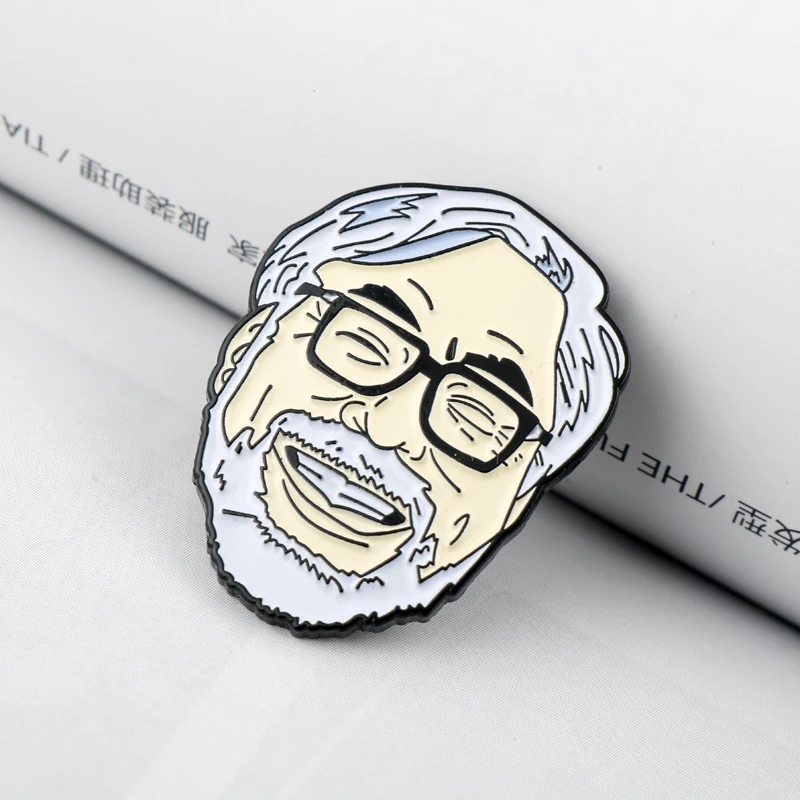 Металлические эмалированные булавки Hayao Miyazaki и броши в японском стиле аниме master