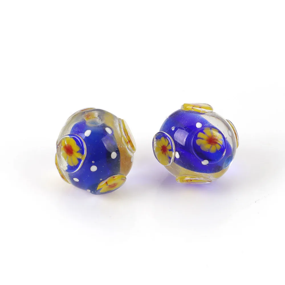 DoreenBeads стеклянный бисер в японском стиле круглые прозрачные цветы