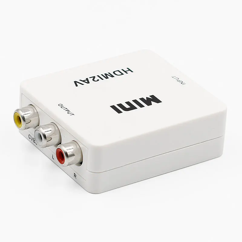 HD 1080P HDMI в AV/RCA CVBS адаптер мини HDMI2AV видео конвертер коробка для HD ТВ PS3 компьютер PC VCR NTSC