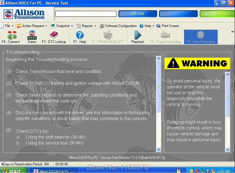 Универсальный Allison DOC V11.03 с ключом|doc software|doc martensdoc scanner |