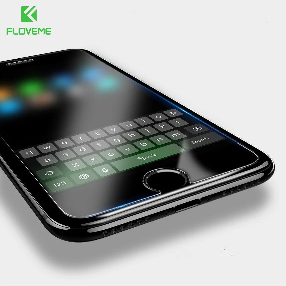 Floveme закаленное Стекло для iPhone 7 8 плюс 3D край thoughness Экран протектор 6 S взрыв