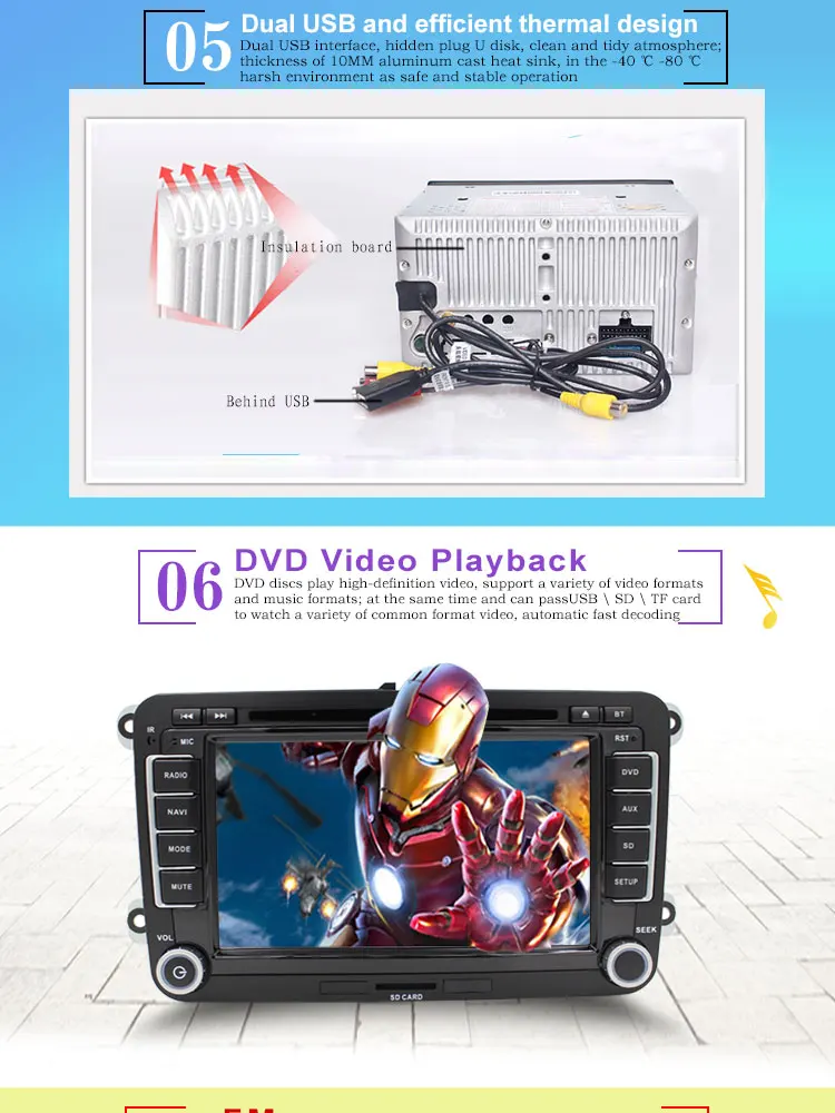 JDASTON автомобильный dvd-плеер для Skoda Volkswagen VW Passat B6 Polo Golf Touran Sharan Jetta Caddy T5 Tiguan Bora 2 Din Автомобильный Радио gps