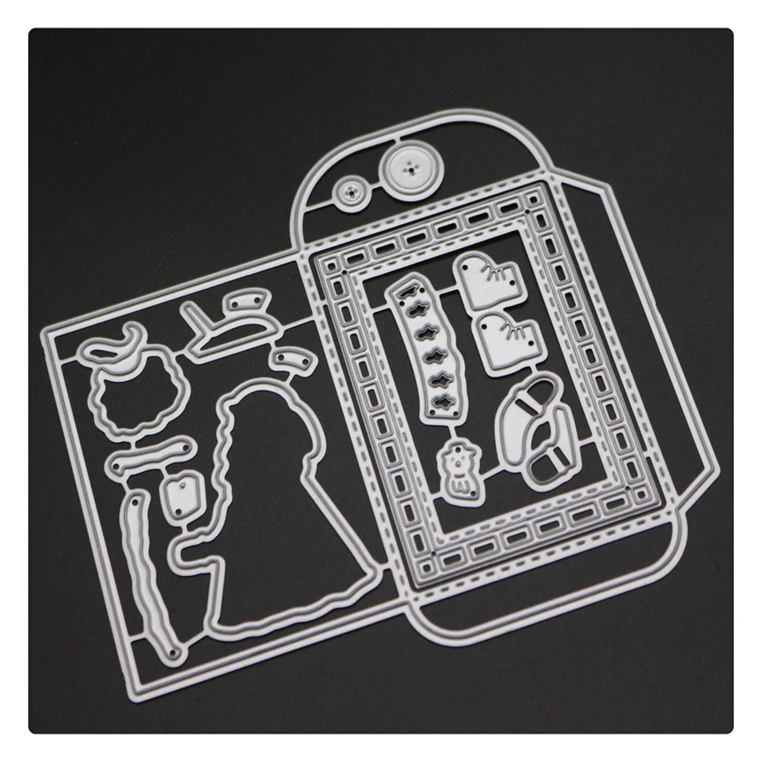 YINISE металлические режущие штампы для трафареты скрапбукинга рождественские