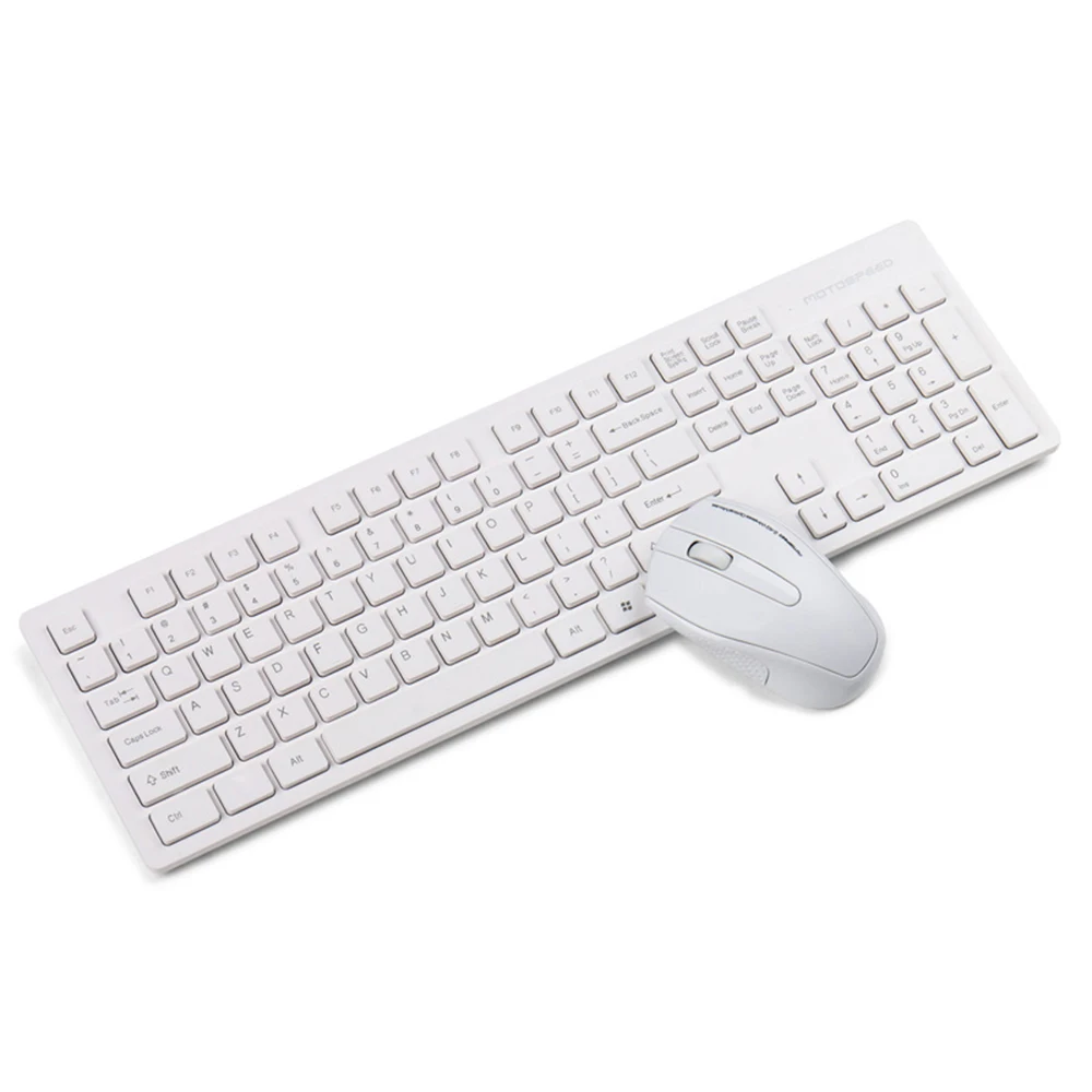 Оригинальная беспроводная клавиатура Motospeed G4000 2 4G и мышь Combo USB 0 104 клавиши